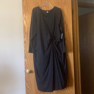 Long sleeve black dress